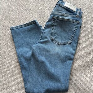 Re/Done Light Blue Straight Leg Jeans